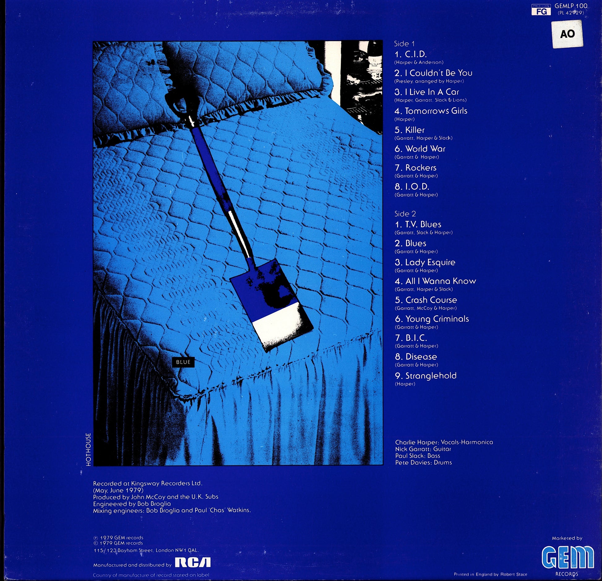 U.K. Subs – Another Kind Of Blues Vinyl LP