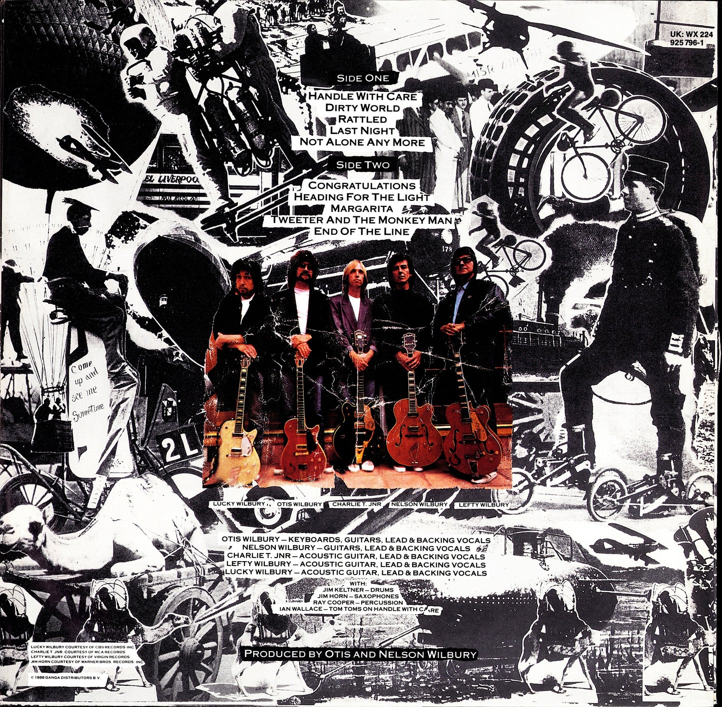 Traveling Wilburys ‎- Volume One Vinyl LP Kopie