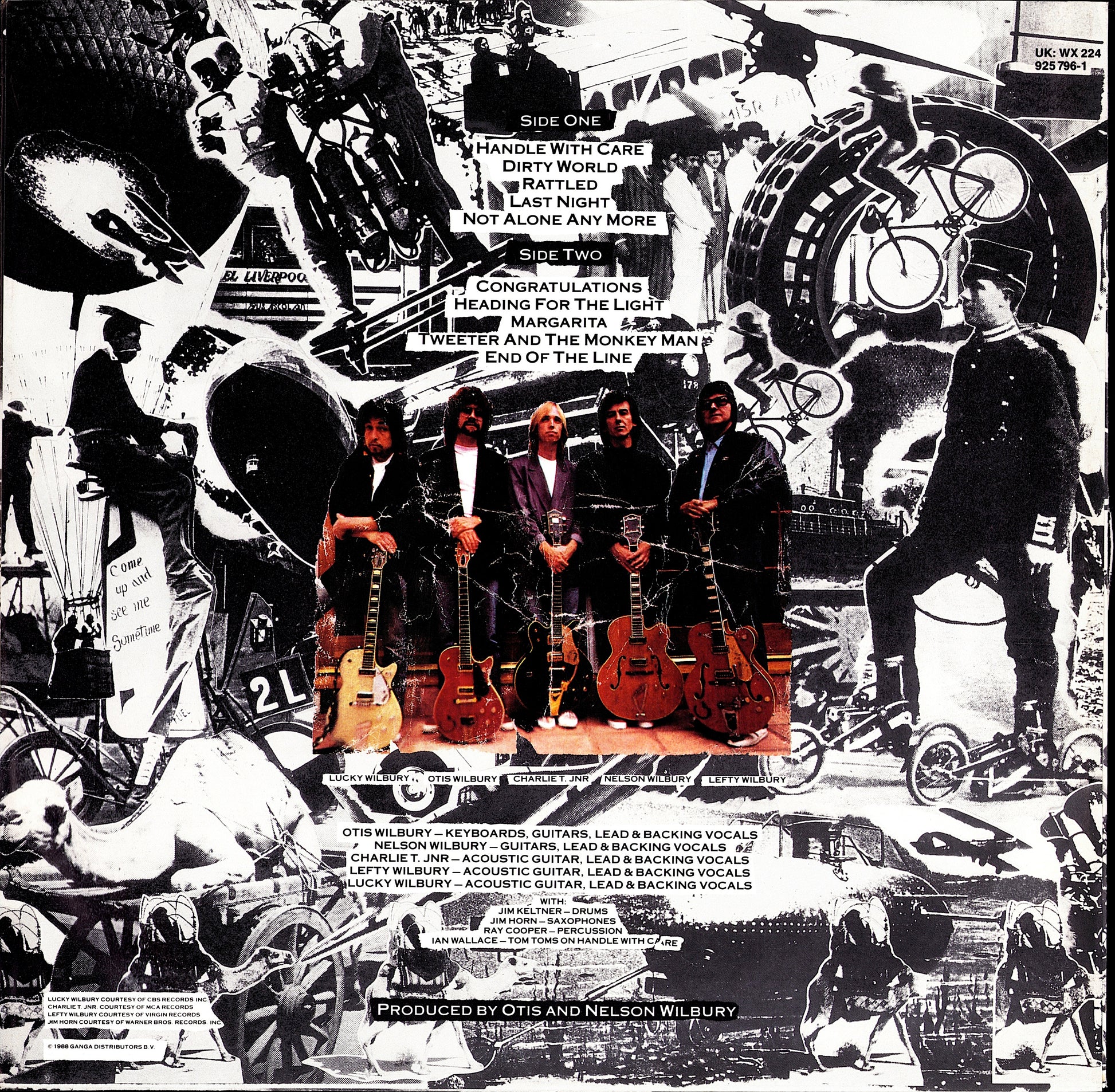 Traveling Wilburys ‎- Volume One Vinyl LP Kopie