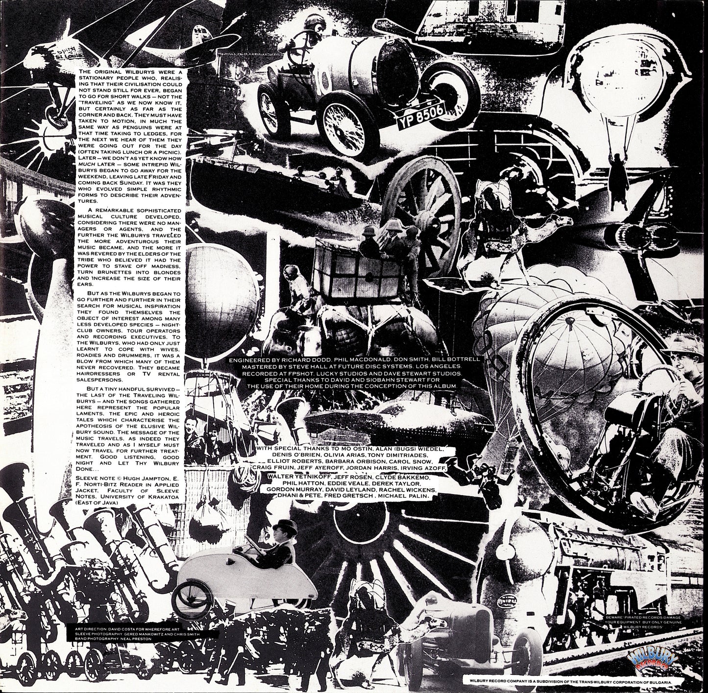 Traveling Wilburys ‎- Volume One Vinyl LP Kopie