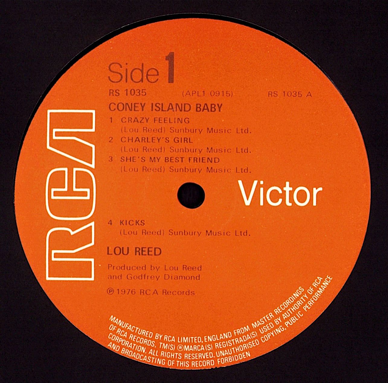 Lou Reed – Coney Island Baby Vinyl LP