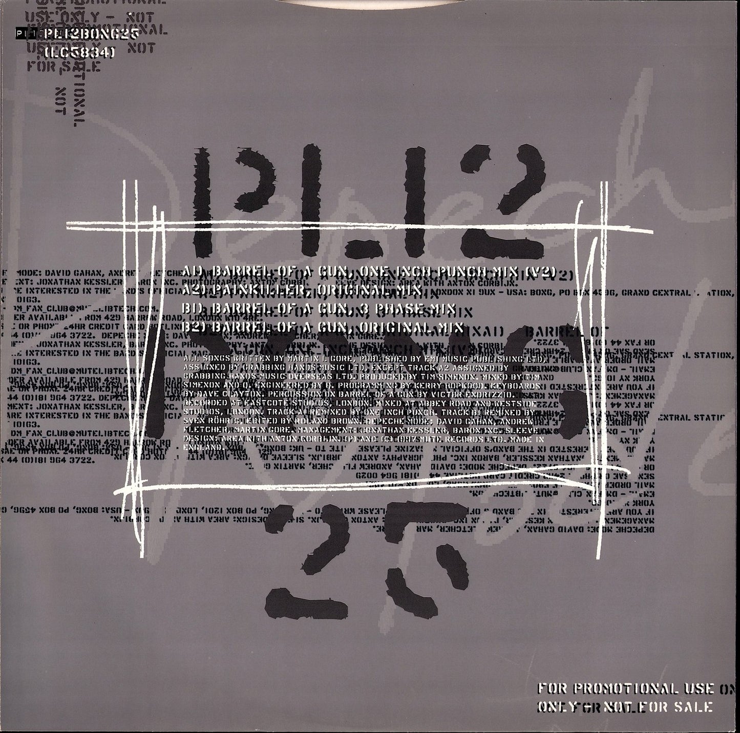 Depeche Mode ‎– It's No Good Vinyl 12" Maxi Kopie