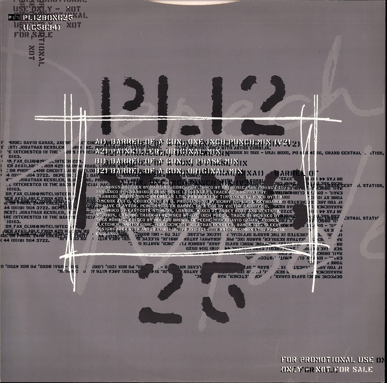 Depeche Mode ‎– It's No Good Vinyl 12" Maxi Kopie