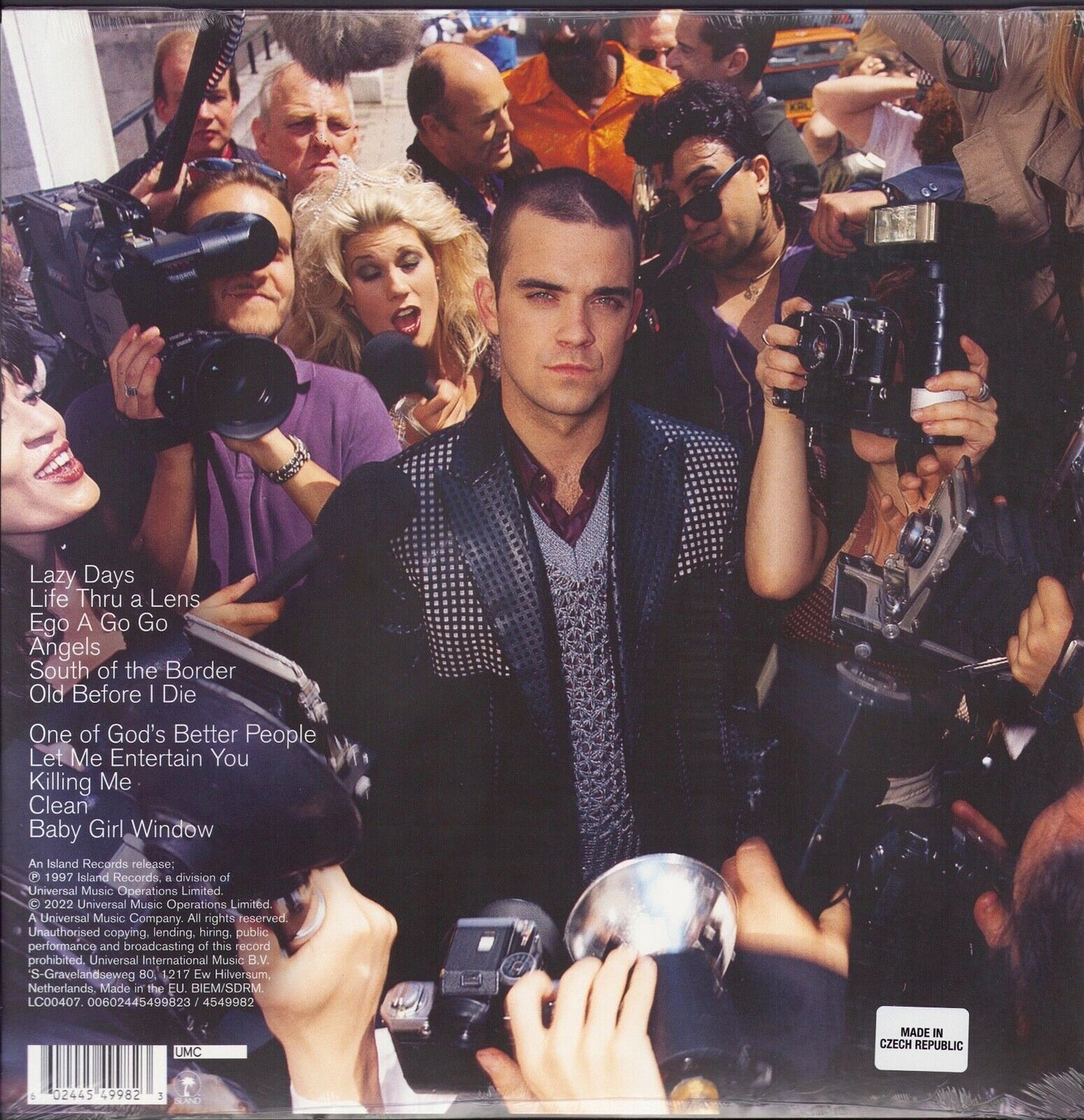 Robbie Williams - Life Thru A Lens Clear Vinyl LP Limited Edition