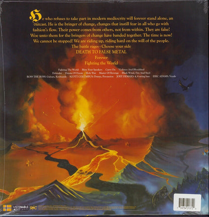 Manowar ‎- Fighting The World Red Vinyl LP