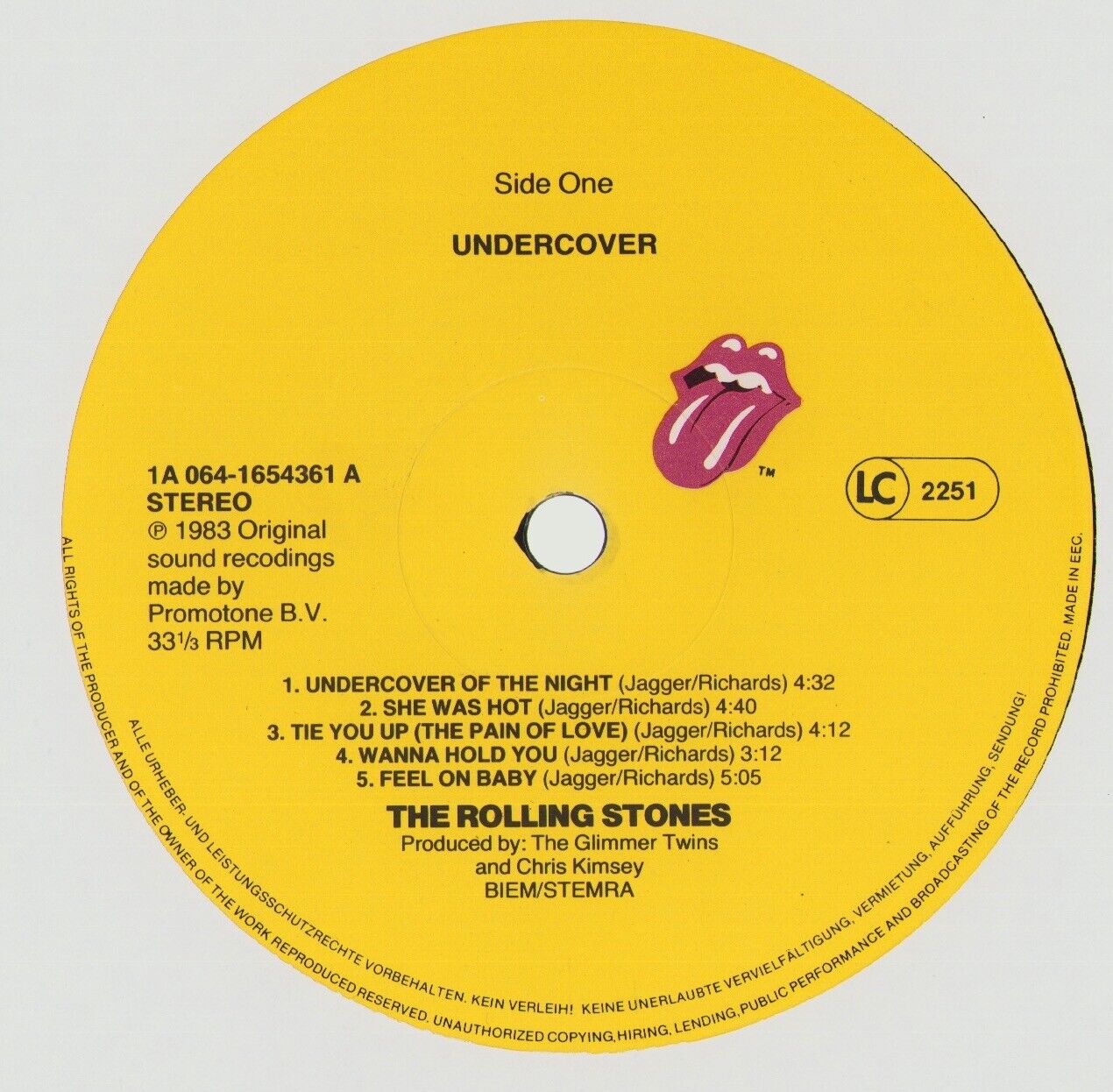 The Rolling Stones ‎- Undercover Vinyl LP