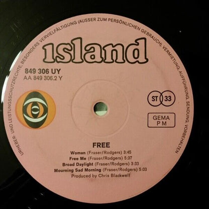 Free ‎- Free Vinyl LP DE