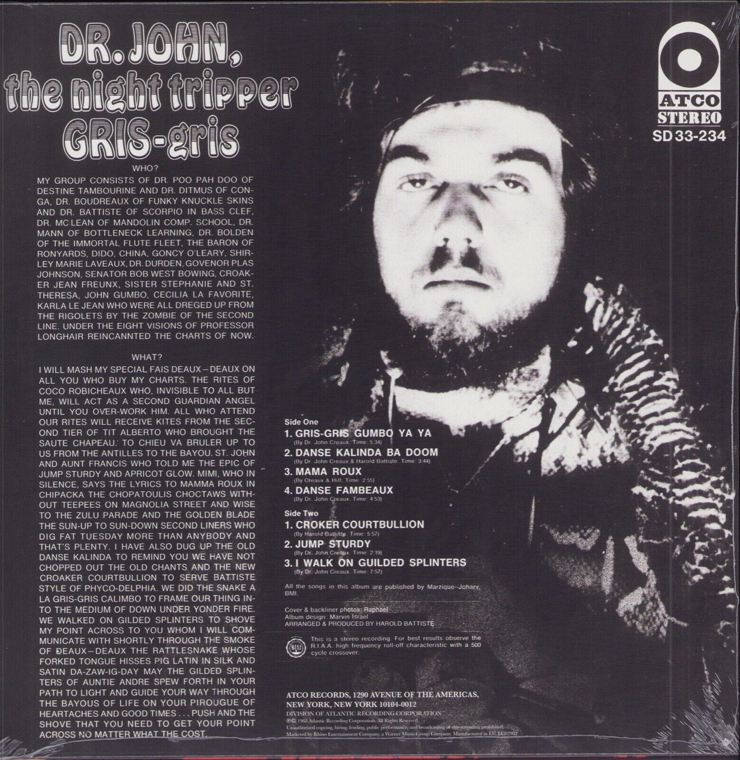 Dr. John, The Night Tripper - Gris-Gris Vinyl LP