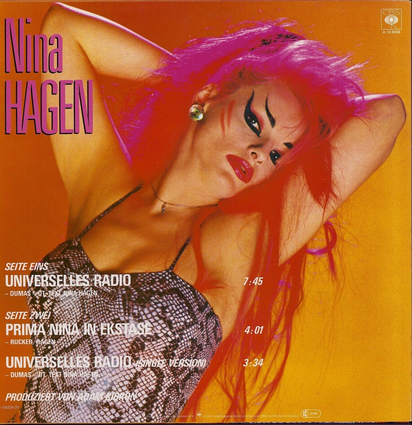 Nina Hagen Band ‎- Universelles Radio Vinyl 12"