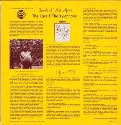 Sounds Of West Africa The Kora & The Xylophone Vinyl LP