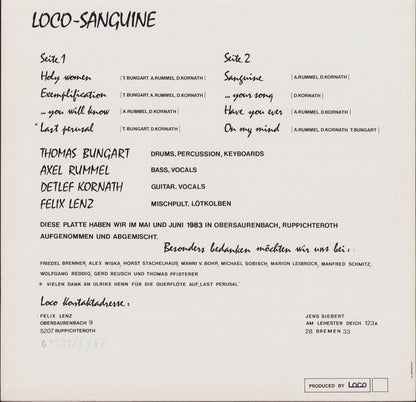 Loco - Sanguine VInyl LP + Poster