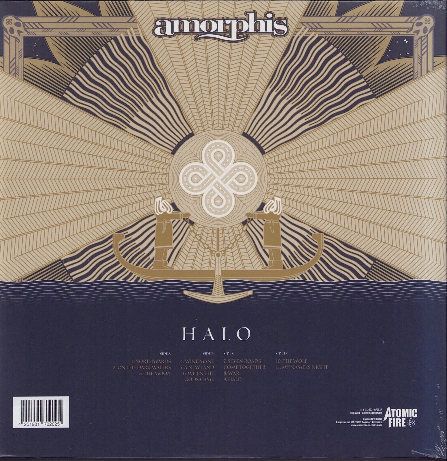Amorphis ‎- Halo White & Blue Marbled Vinyl 2LP Limited Edition