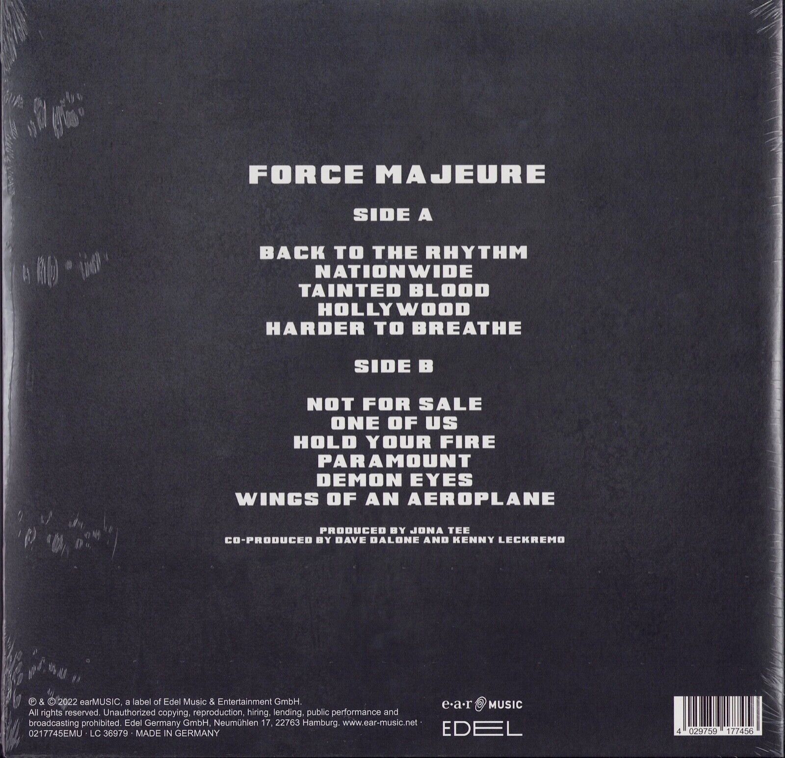 H.E.A.T - Force Majeure Black Vinyl LP