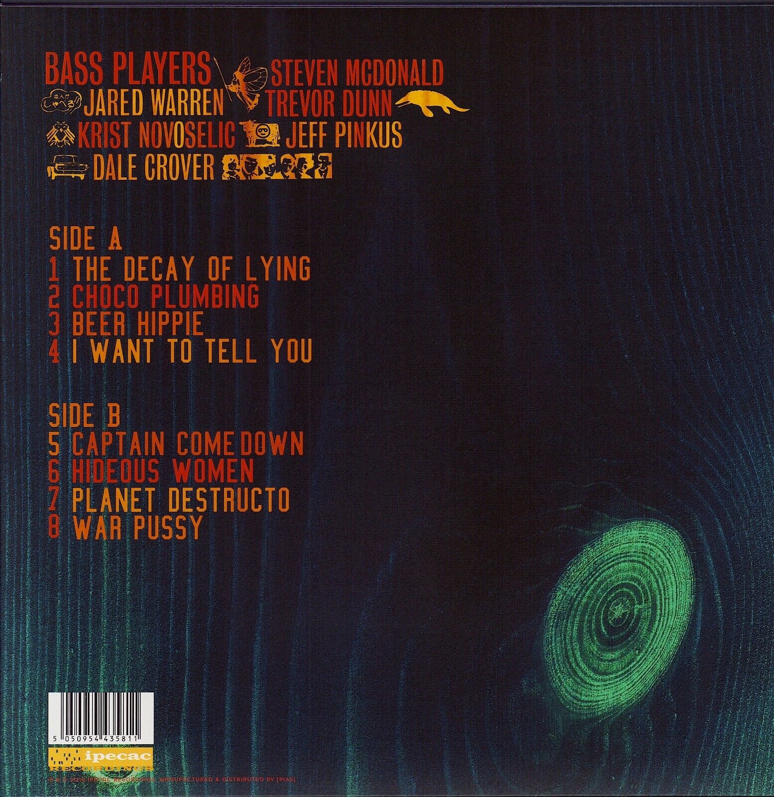 Melvins ‎- Basses Loaded Vinyl LP EU