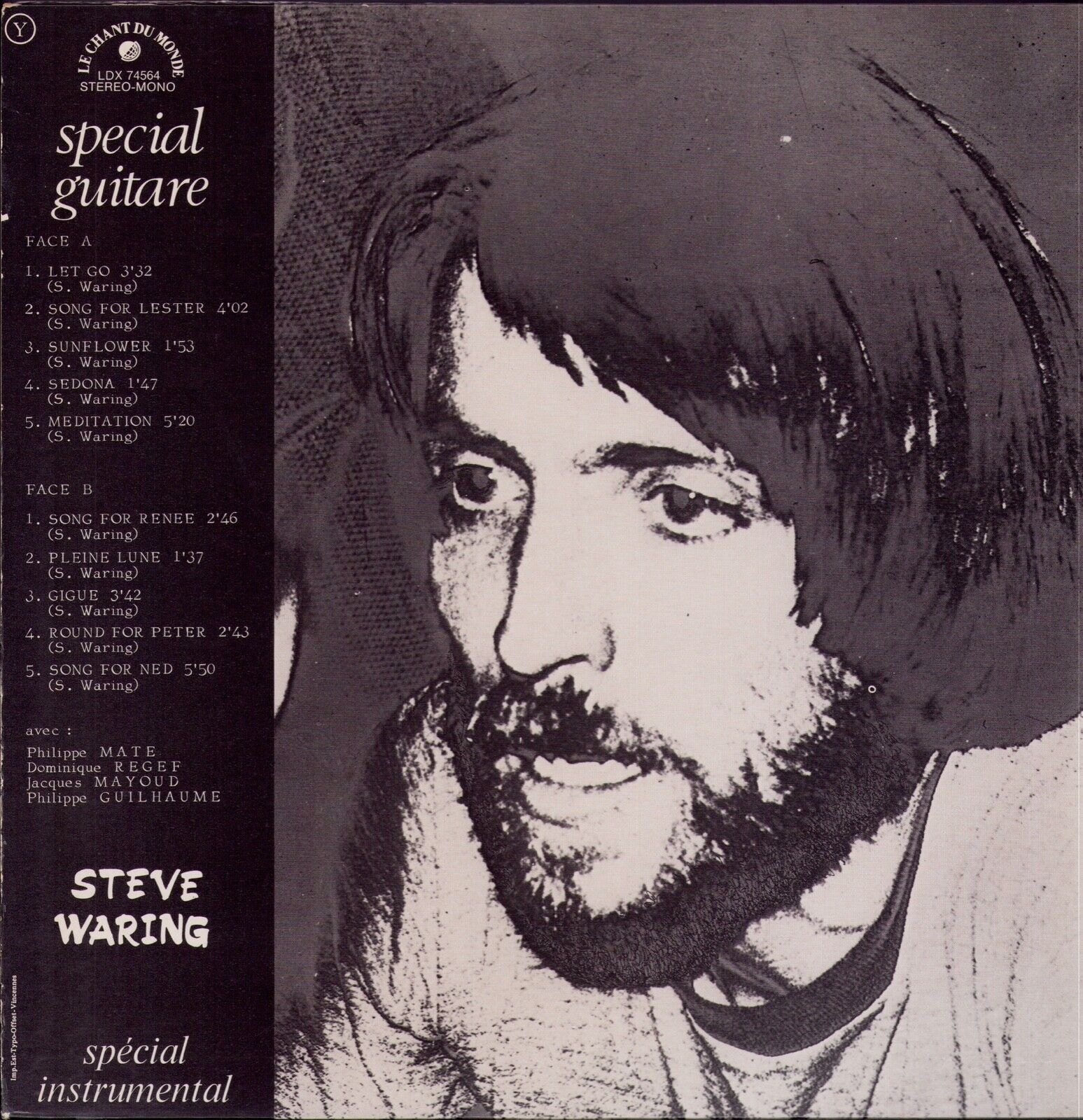 Steve Waring ‎- Spécial Guitare Vinyl LP