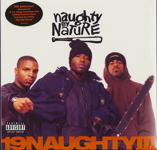 Naughty By Nature ‎- 19 Naughty III Orange Vinyl 2LP Limited Edition - 30th Anniversary Edition