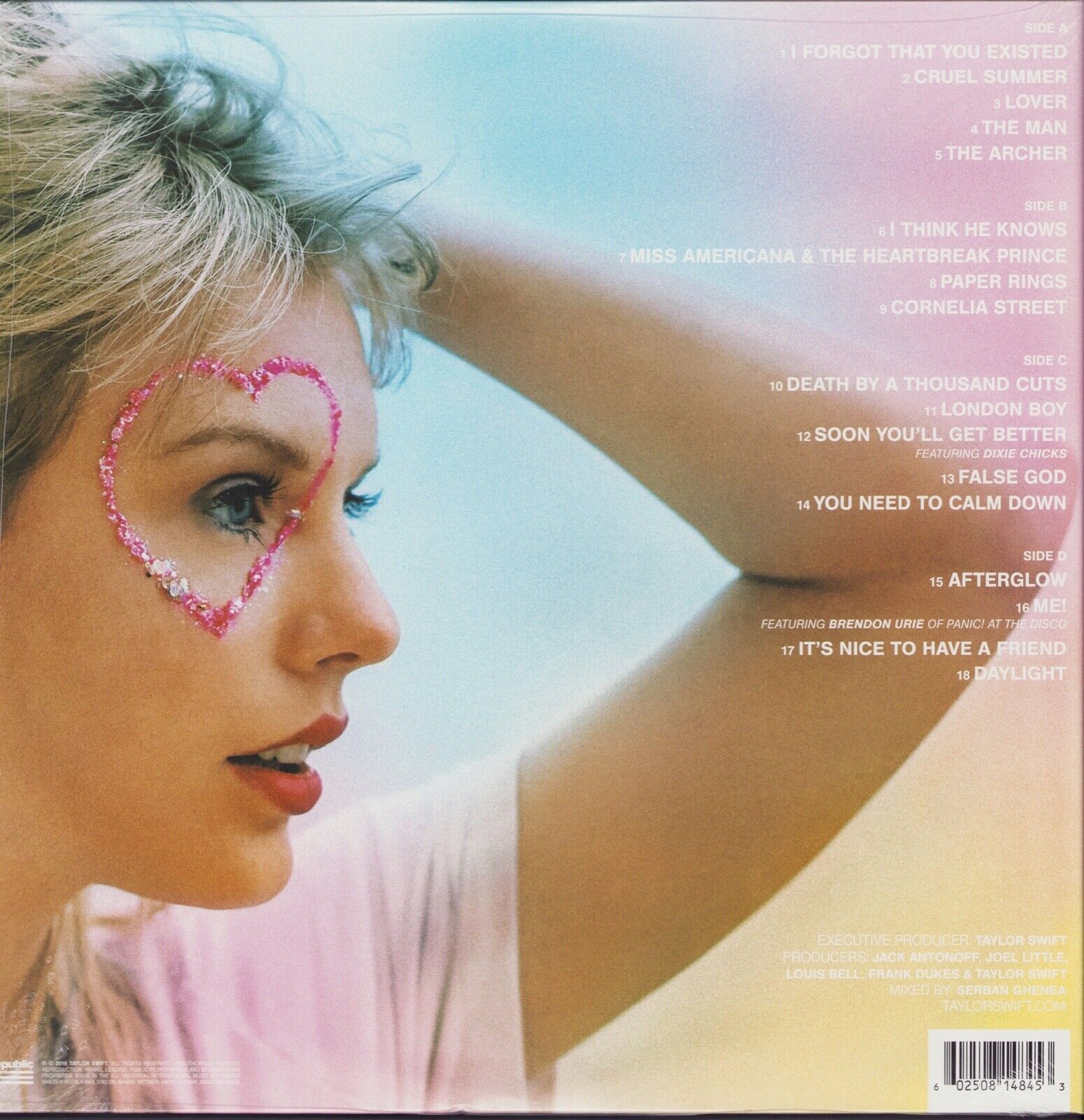 Taylor Swift - Lover Baby Pink & Light Blue Translucent Vinyl 2LP