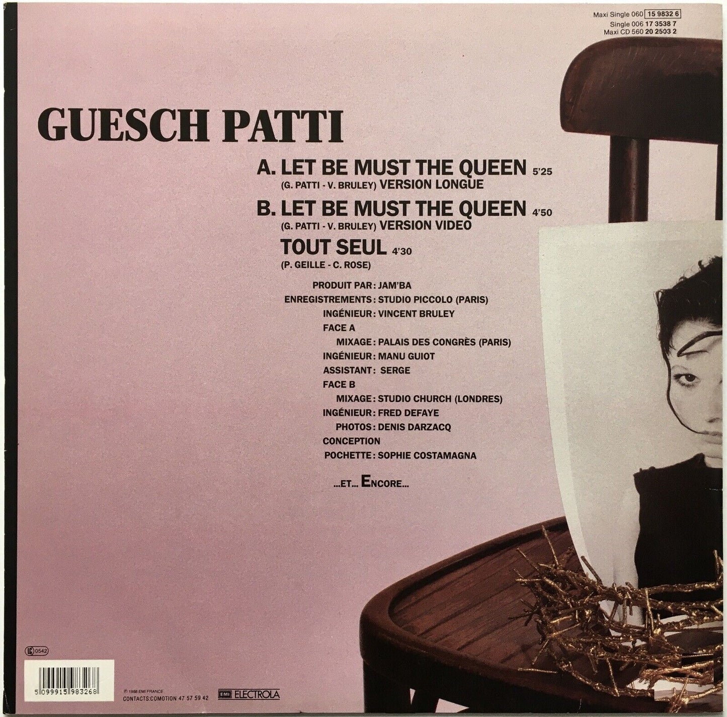 Guesch Patti - Let Be Must The Queen Vinyl 12"