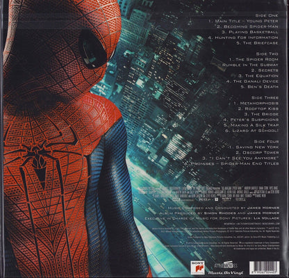 James Horner - The Amazing Spider-Man Translucent & Blue Red Marbled Vinyl 2LP