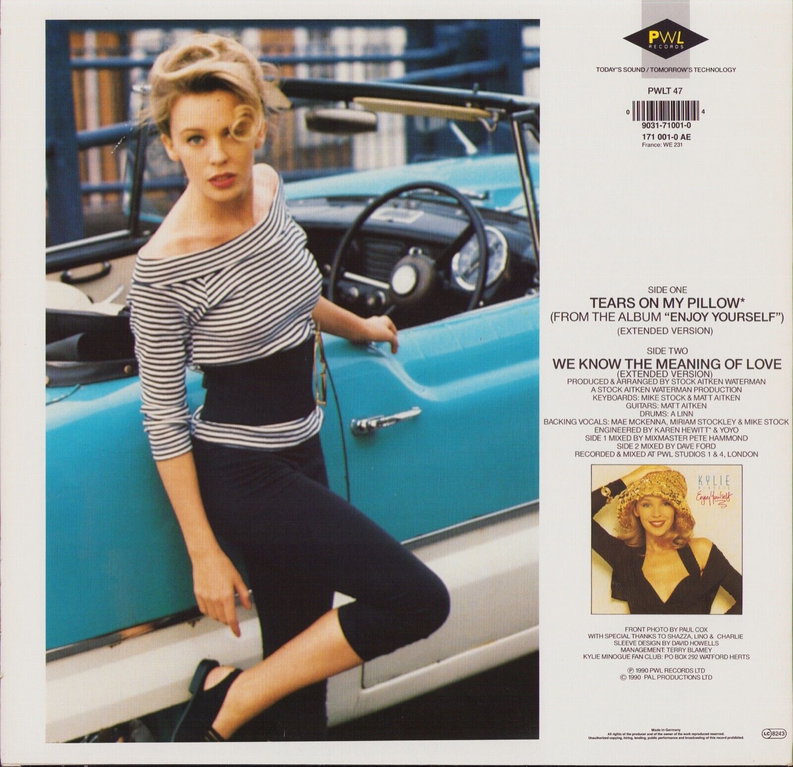 Kylie Minogue - Tears On My Pillow Vinyl 12"