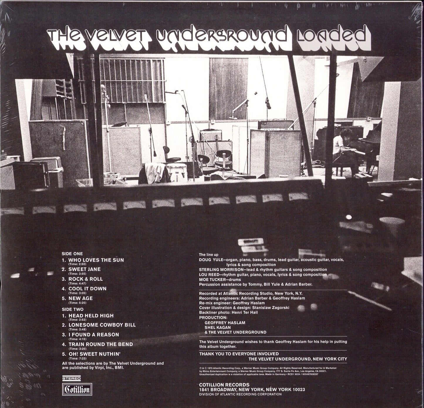 The Velvet Underground ‎- Loaded Clear Vinyl LP Limited Edition
