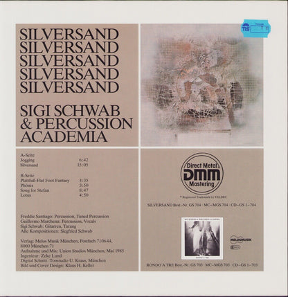 Sigi Schwab & Percussion Academia ‎- Silversand Vinyl LP