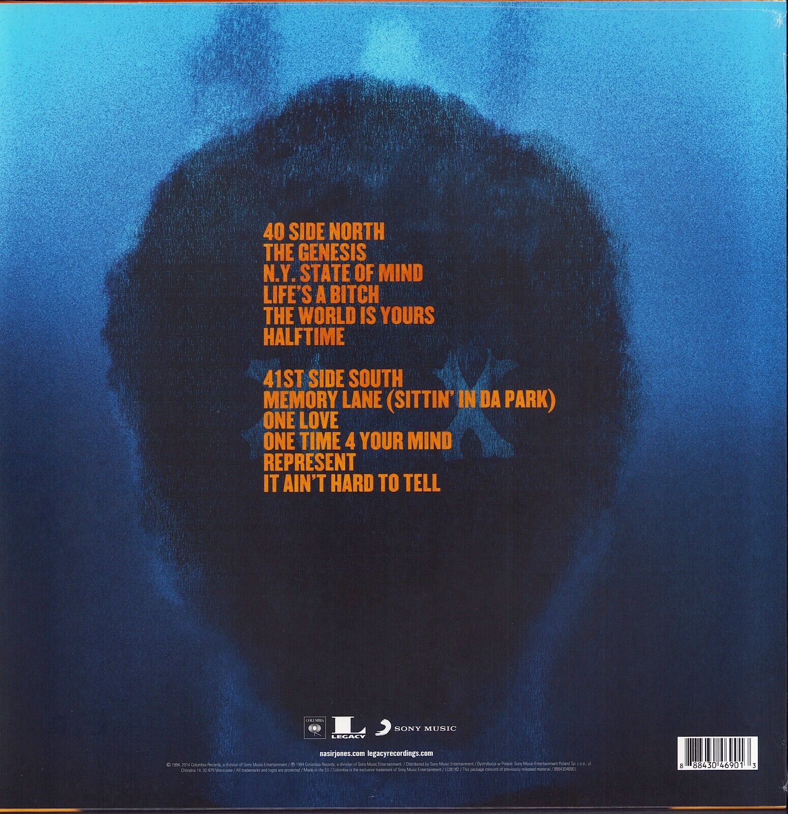 Nas ‎- Illmatic XX Black Vinyl 2LP