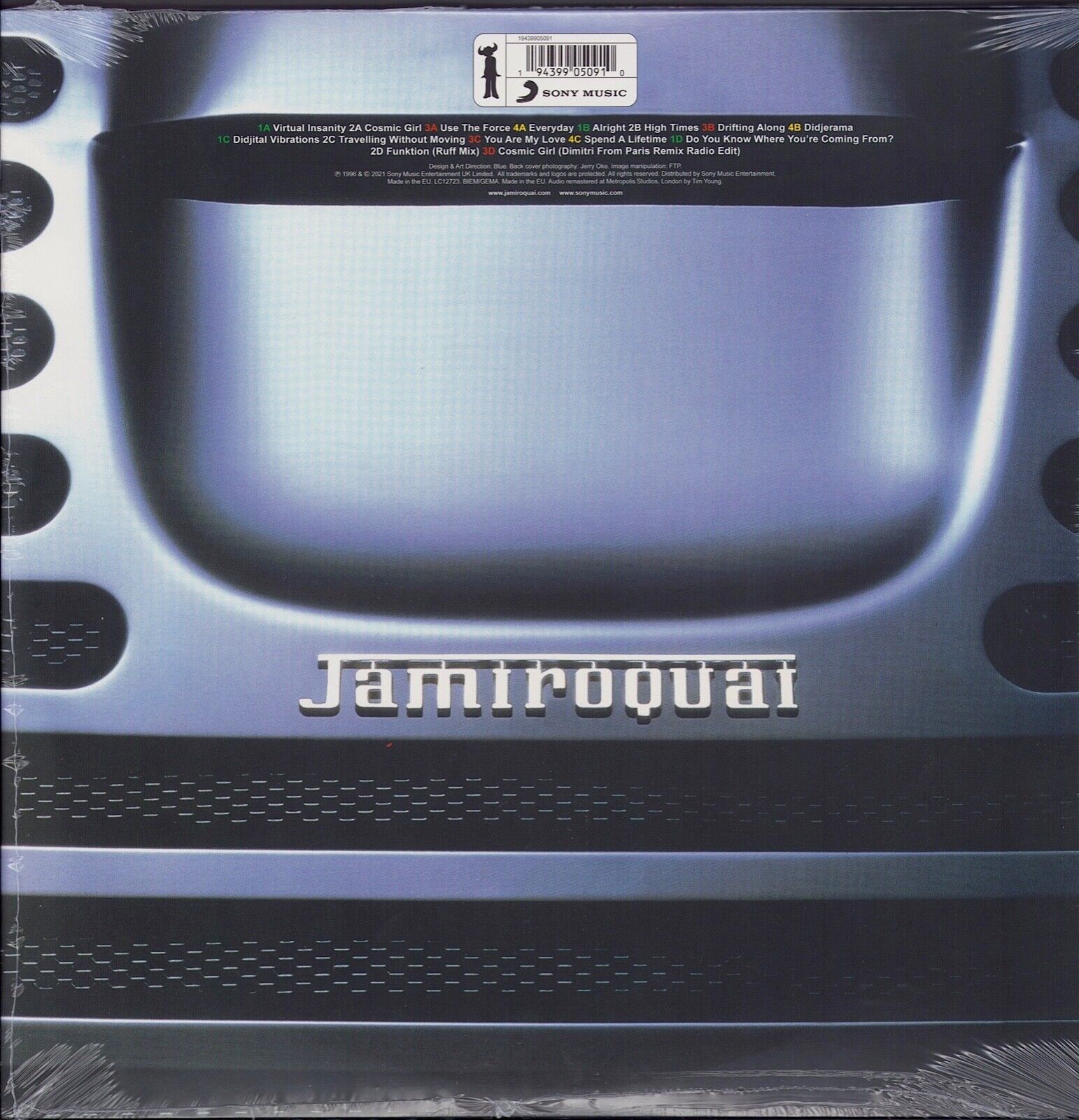 Jamiroquai ‎– Travelling Without Moving Yellow Vinyl 2LP