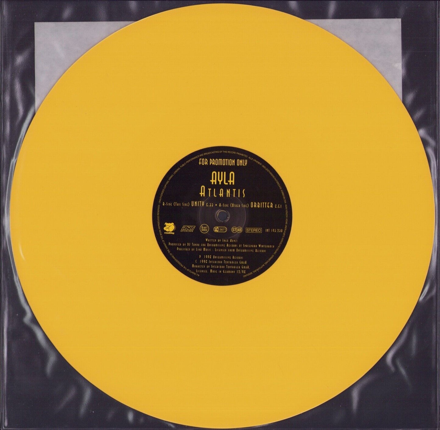 Ayla - Atlantis Yellow Vinyl 12"