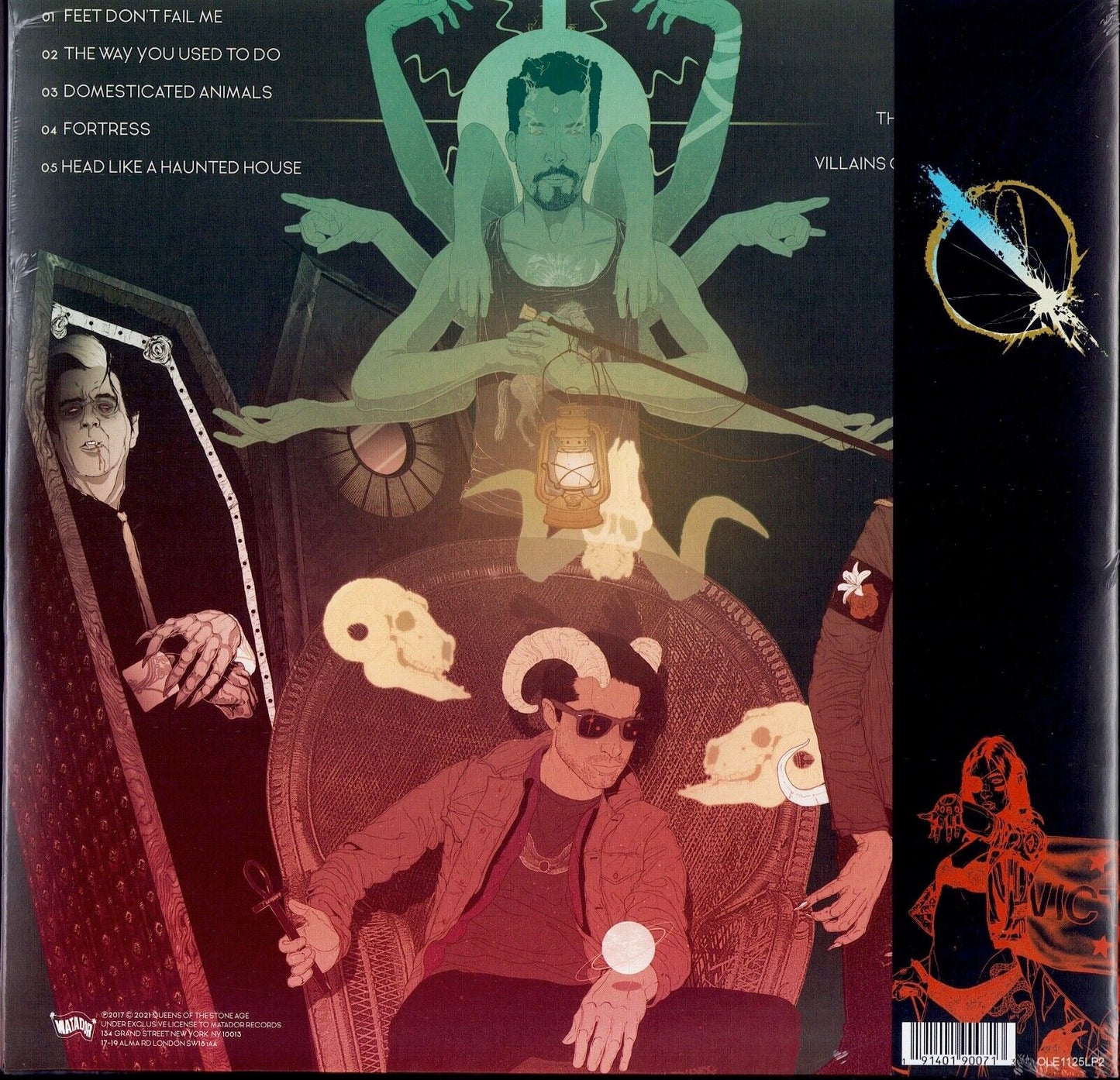 Queens Of The Stone Age ‎- Villains White Vinyl 2LP Limited Edition