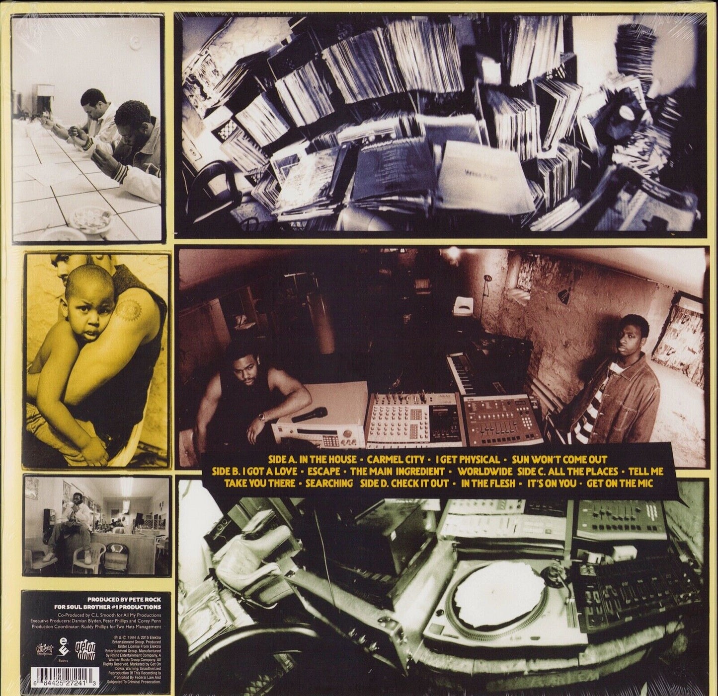 Pete Rock & C.L. Smooth ‎- The Main Ingredient Clear Vinyl 2LP