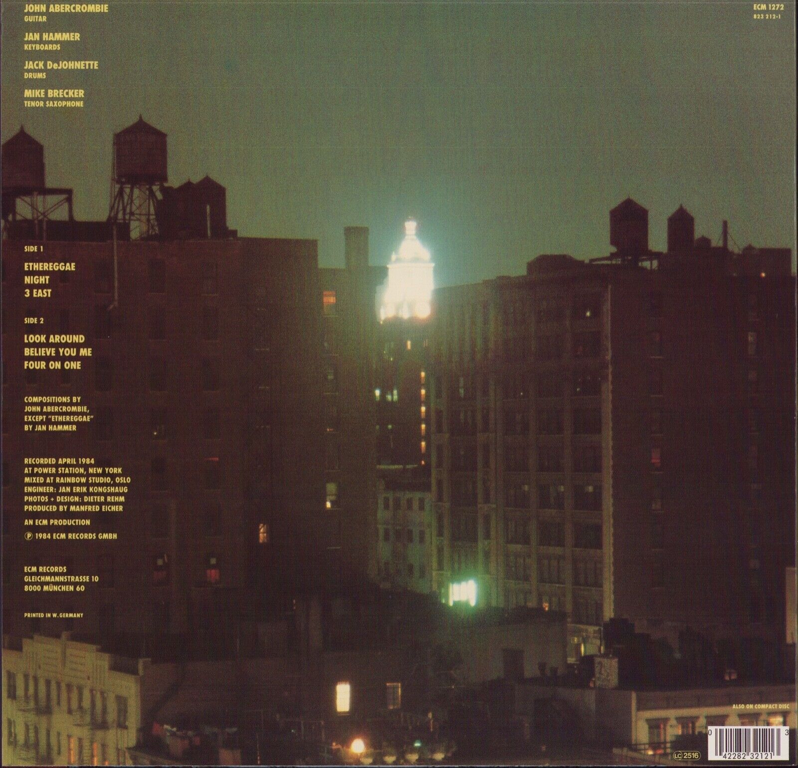 John Abercrombie ‎- Night Vinyl LP