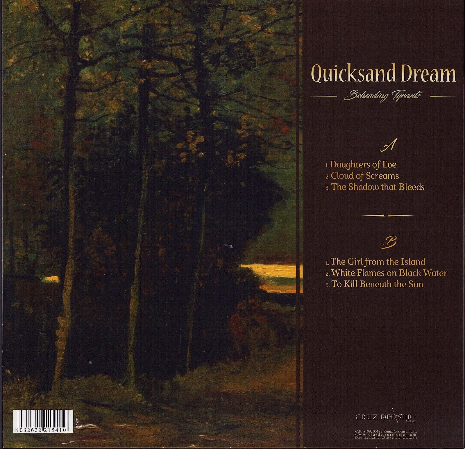Quicksand Dream ‎- Beheading Tyrants Brown Vinyl LP Limited Edition