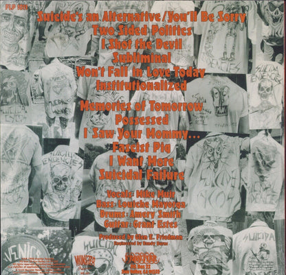 Suicidal Tendencies - Suicidal Tendencies Red Vinyl LP Limited Edition