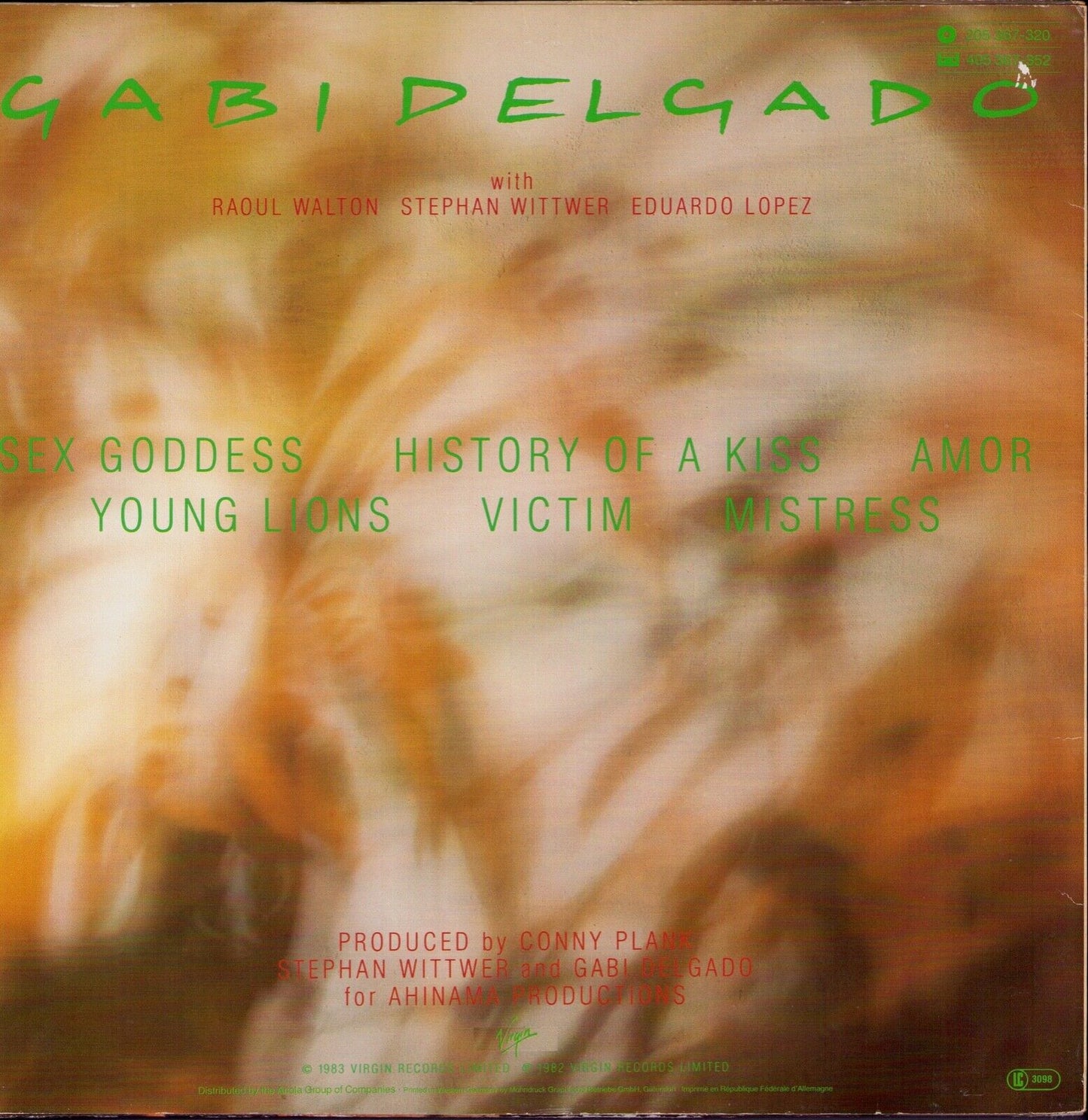 Gabi Delgado ‎- Mistress Vinyl LP
