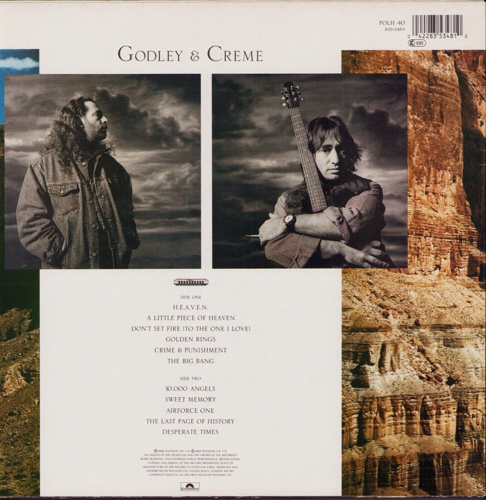 Godley & Creme ‎- Goodbye Blue Sky Vinyl LP