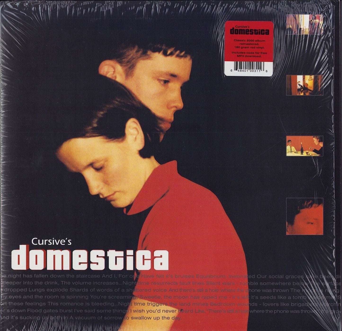 Cursive ‎- Domestica Red Translucent Vinyl LP Limited Edition