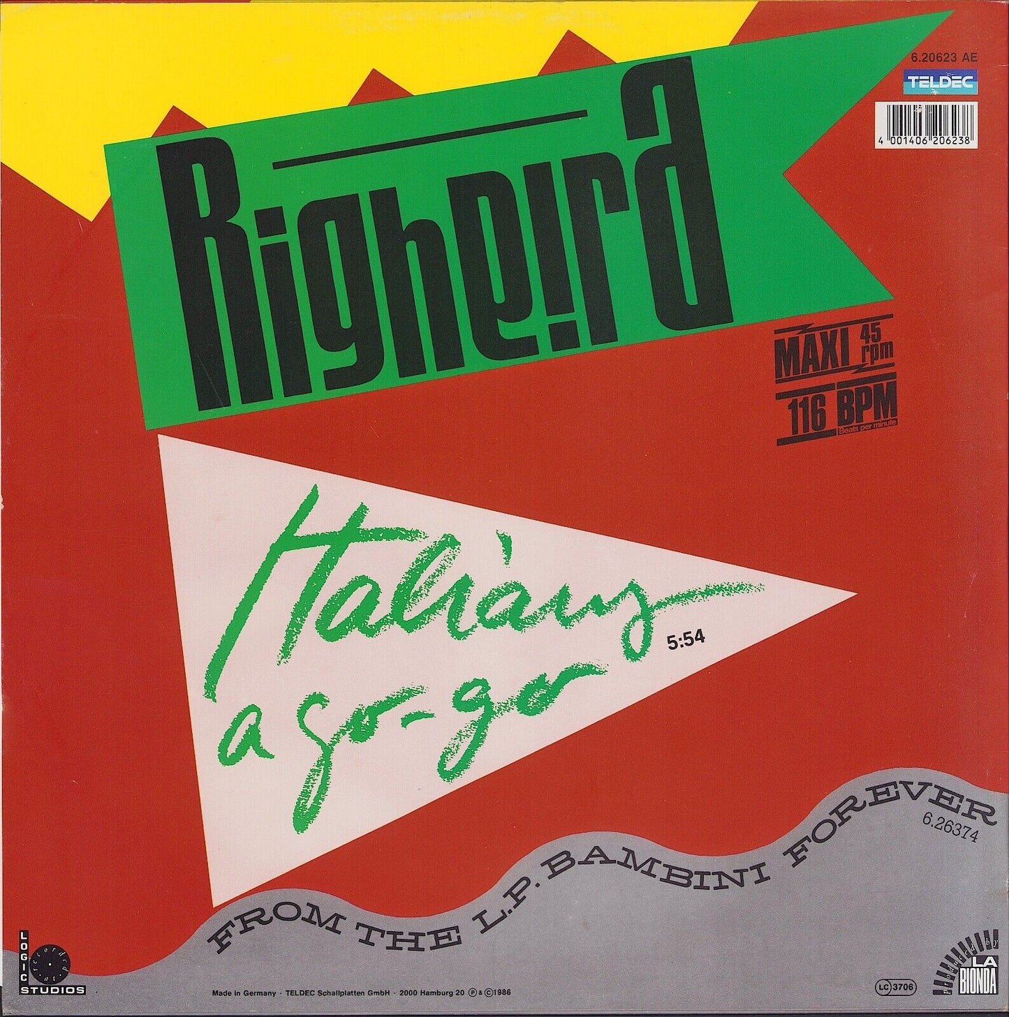Righeira - Italians A Go-Go Vinyl 12"