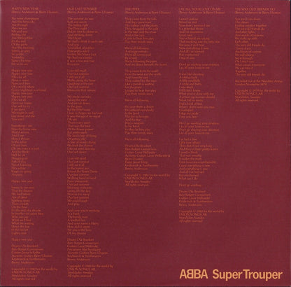 ABBA ‎– Super Trouper Vinyl LP - Original - US 1981