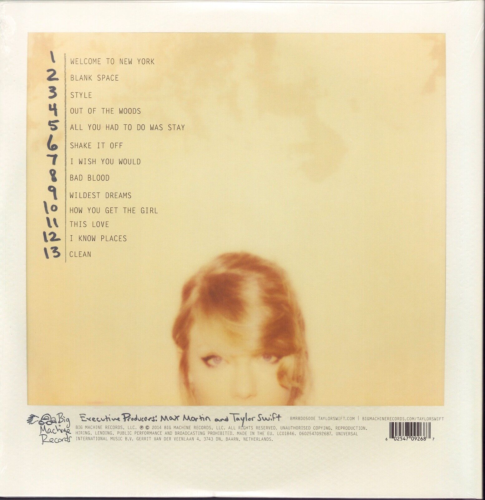Taylor Swift - 1989 Vinyl 2LP