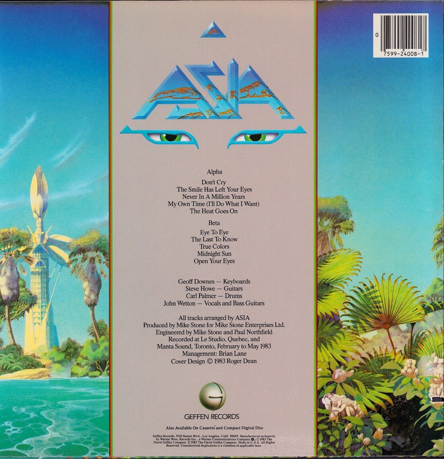 Asia - Alpha Vinyl LP US