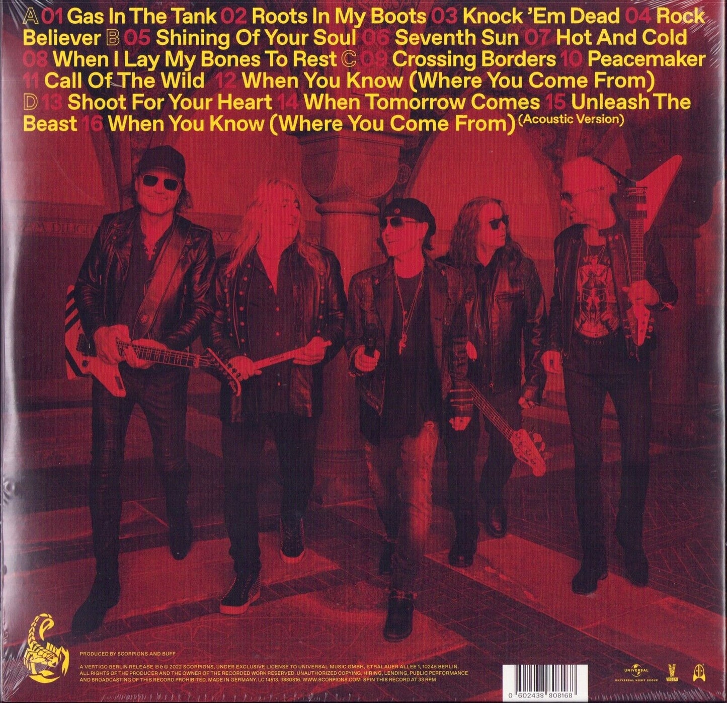 Scorpions - Rock Believer Vinyl 2LP Deluxe & Limited Edition