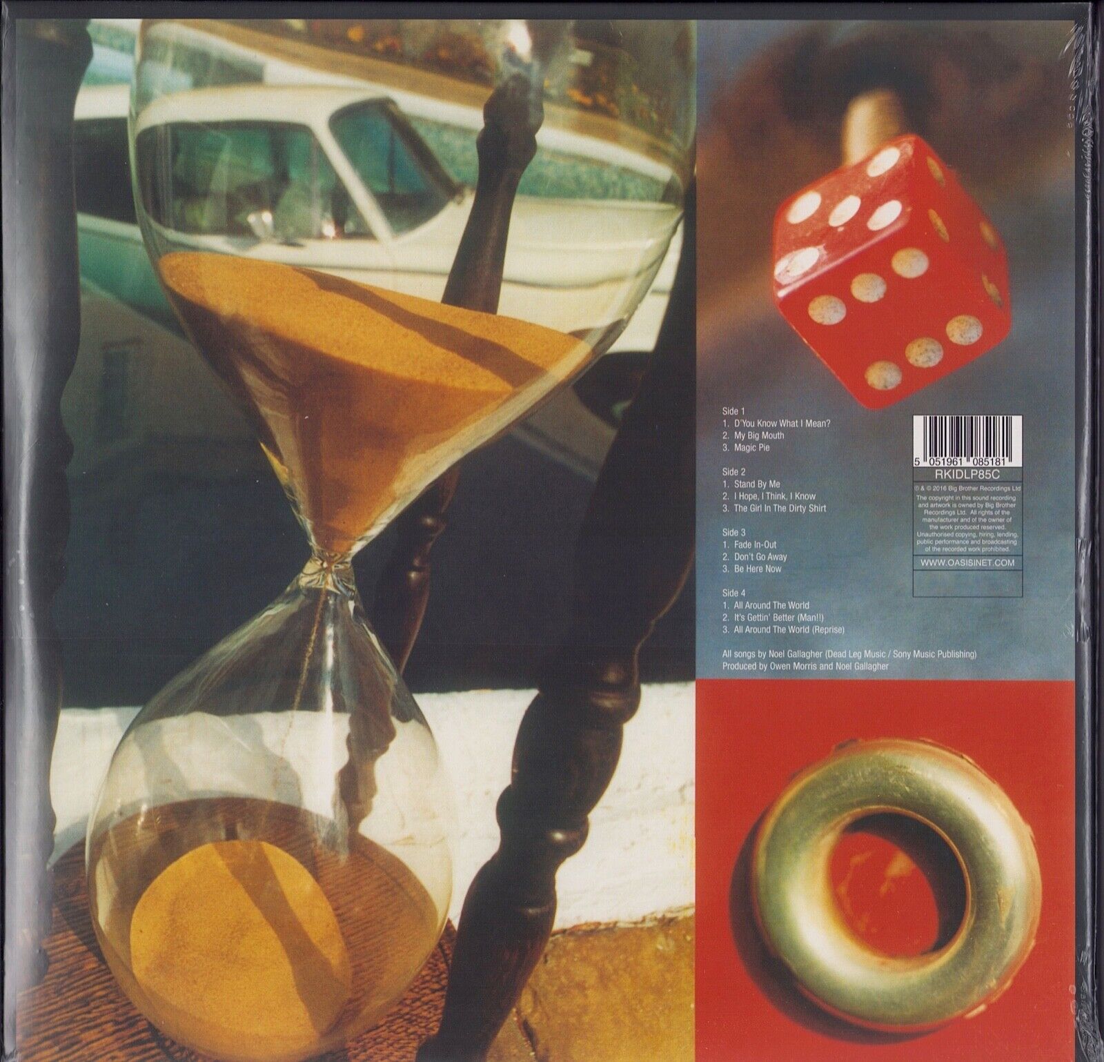 Oasis - Be Here Now Silver Metallic Vinyl 2LP