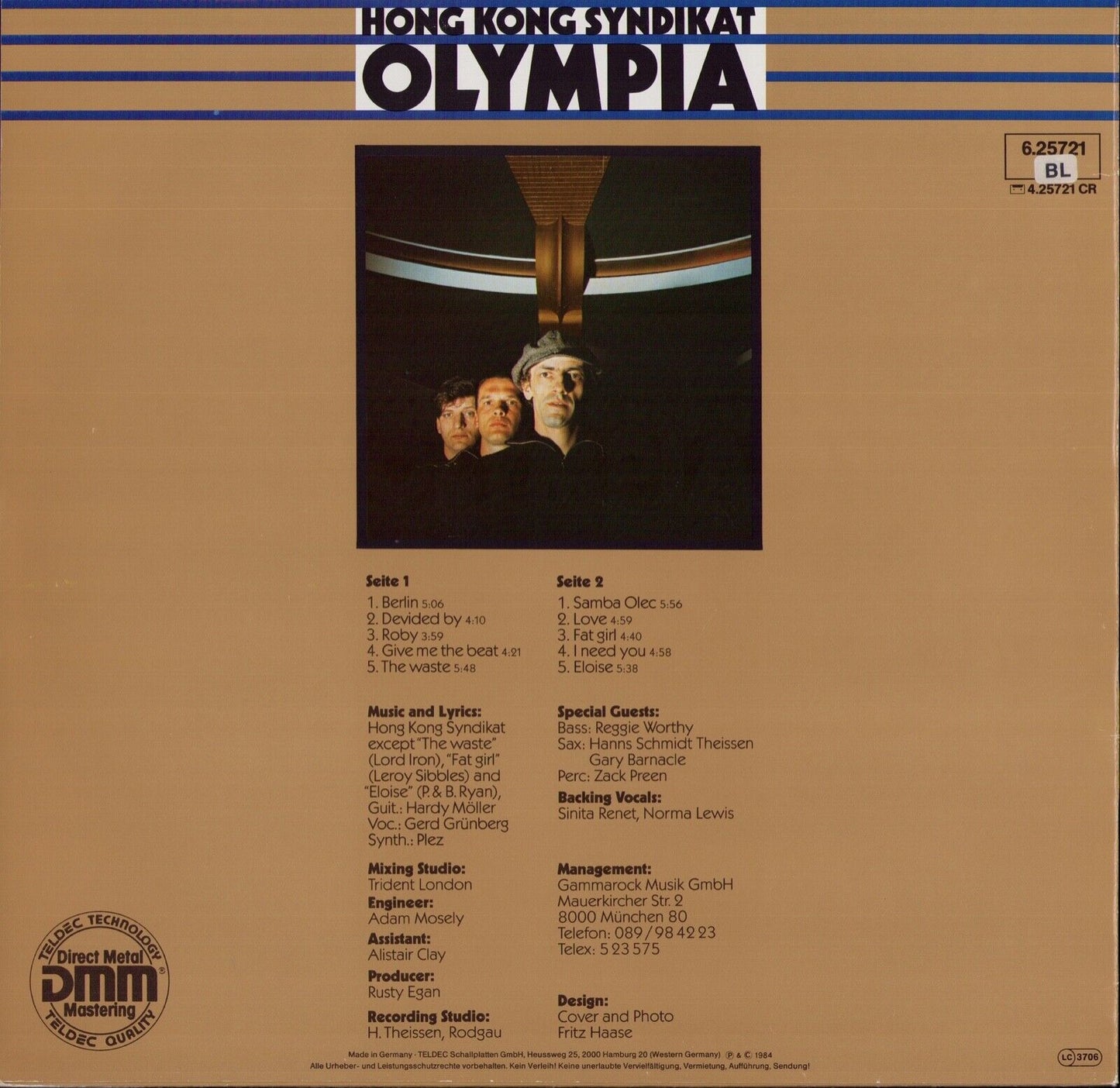 Hong Kong Syndikat - Olympia Vinyl LP