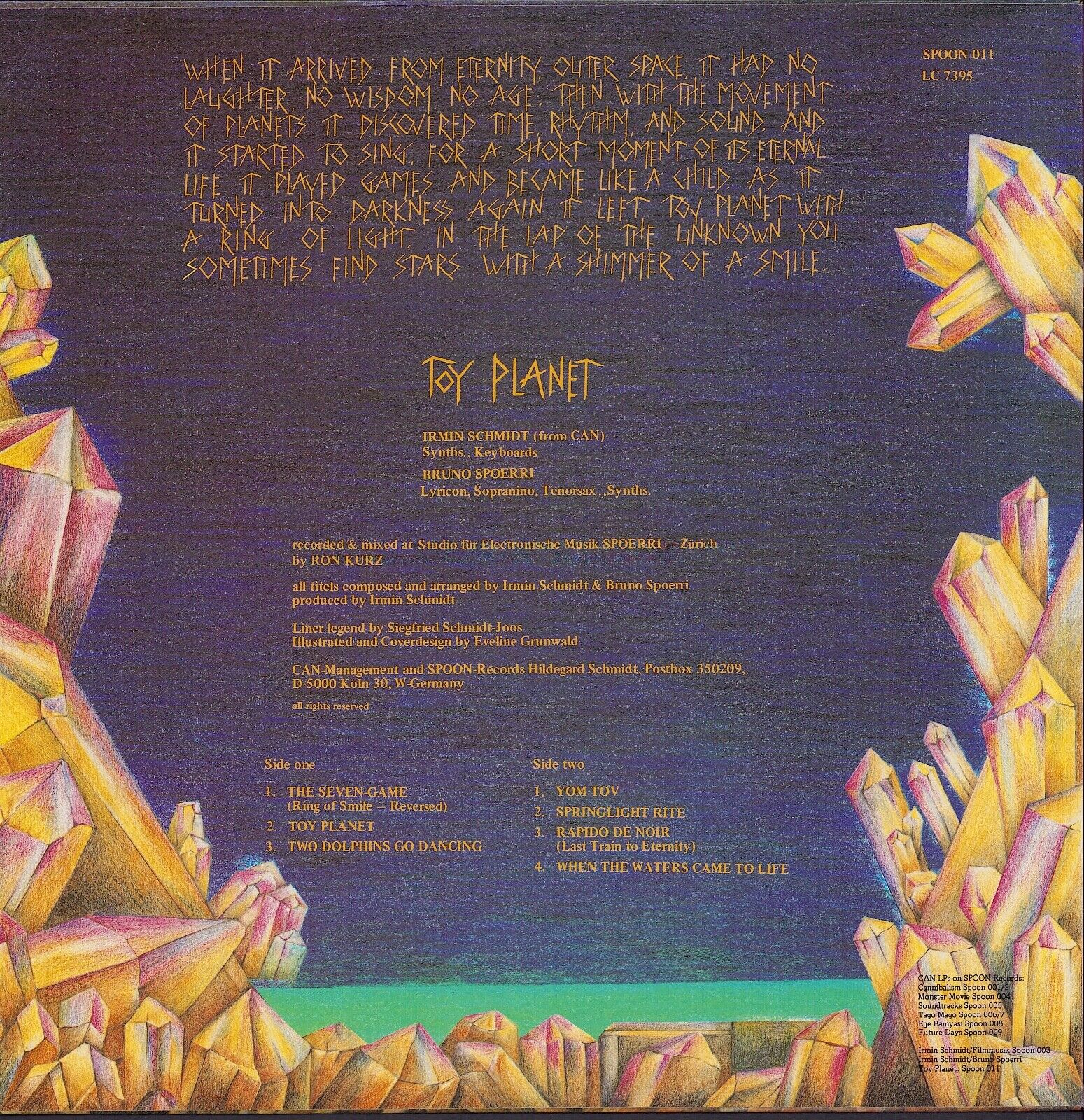 Irmin Schmidt & Bruno Spoerri ‎- Toy Planet Vinyl LP