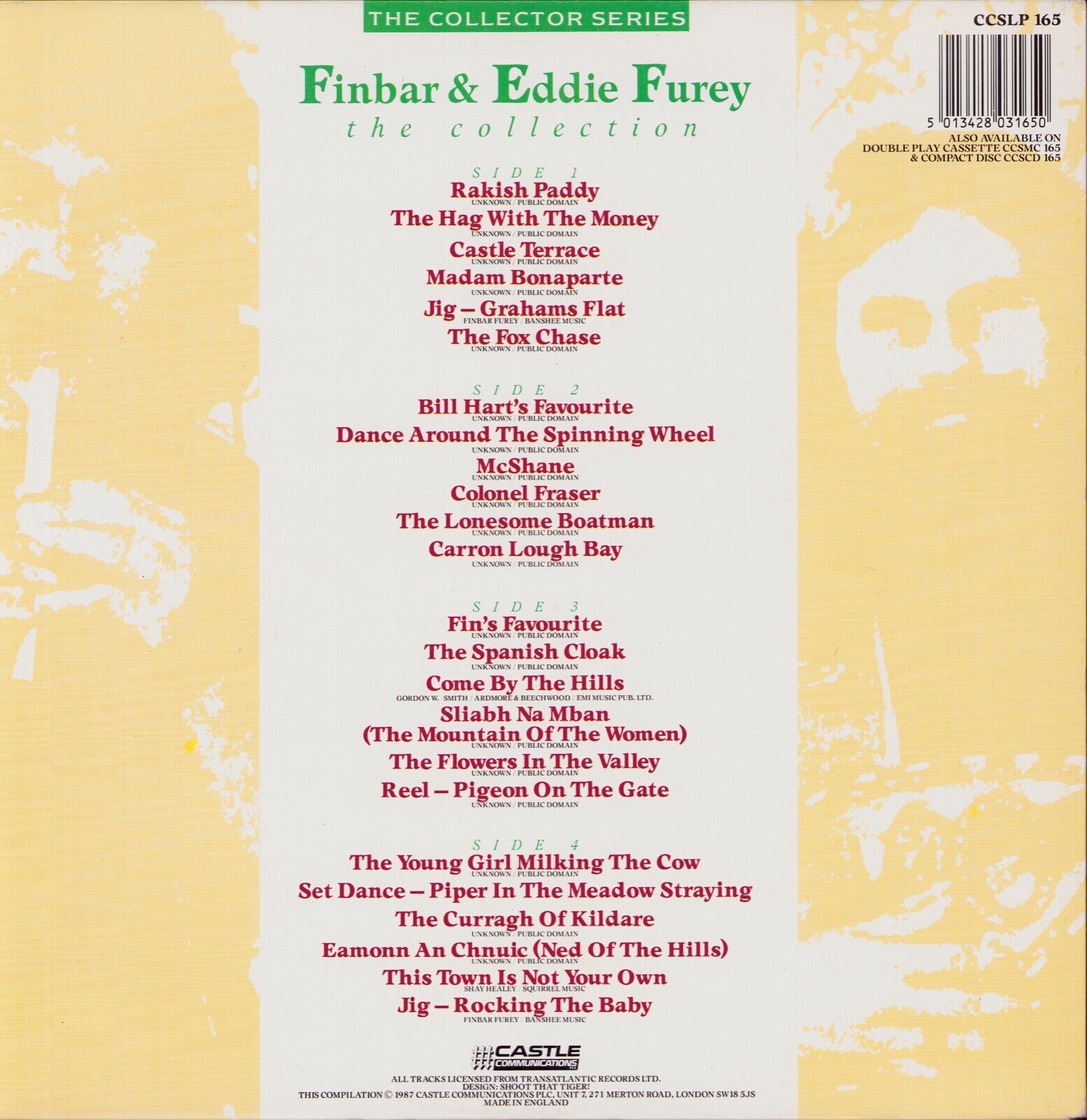 Finbar & Eddie Furey ‎- The Collection Vinyl 2LP