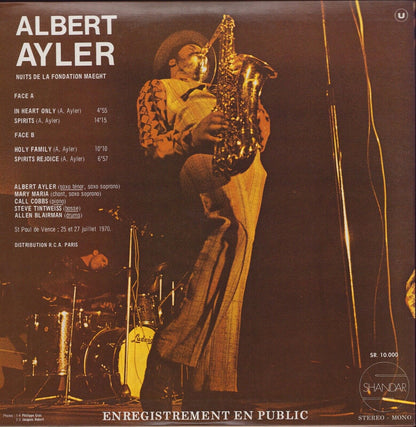 Albert Ayler ‎- Nuits De La Fondation Maeght Volume 1 Vinyl LP