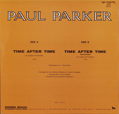 Paul Parker - Time After Time Vinyl 12"