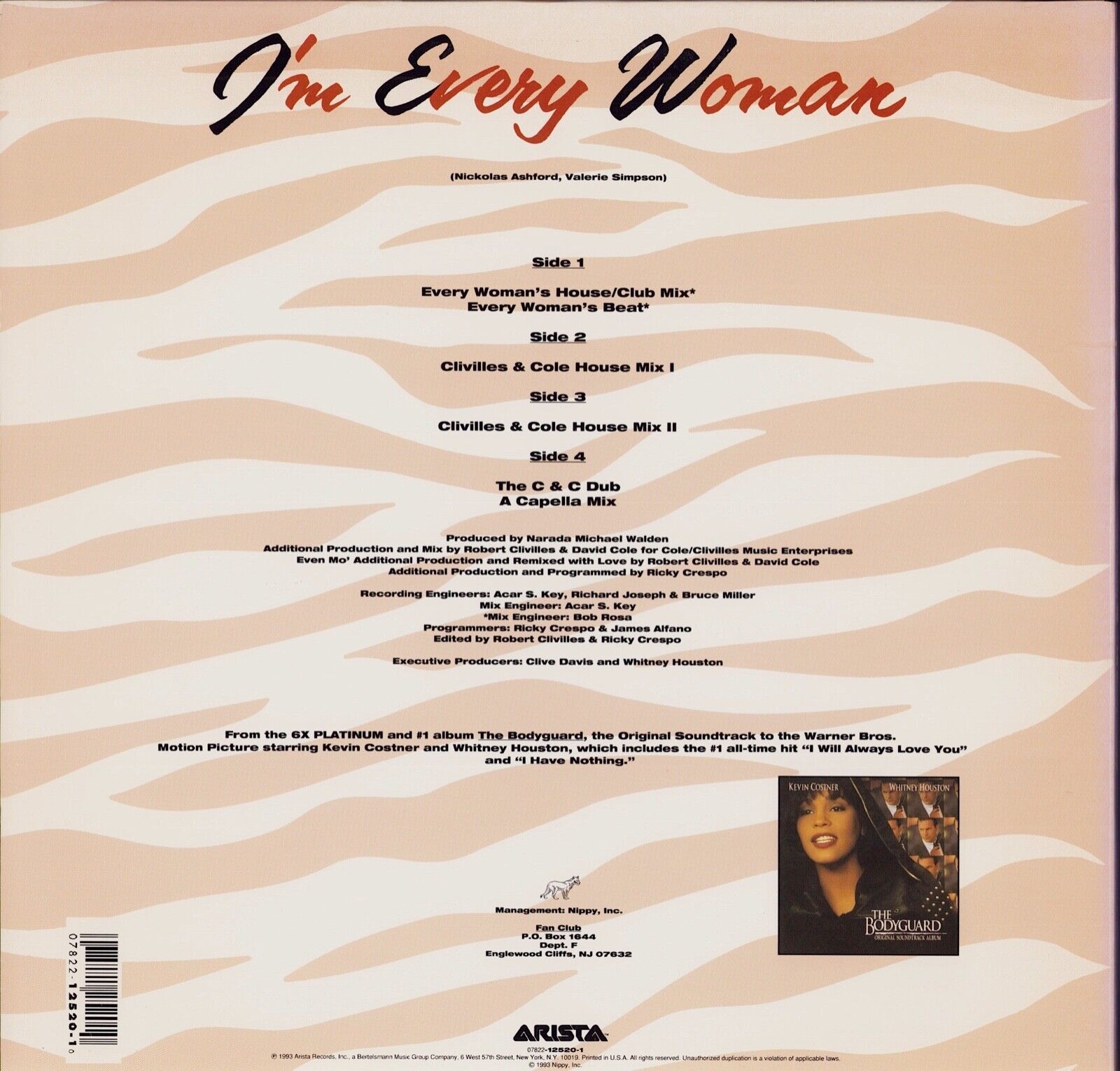 Whitney Houston ‎- I'm Every Woman Vinyl 2x12"