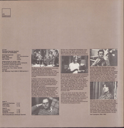 Christoph Spendel Quartett ‎- Traces Of Darkness Vinyl LP